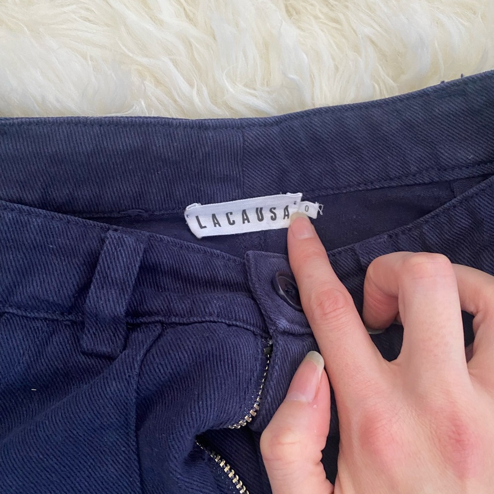 LACAUSA Navy Blue Trousers